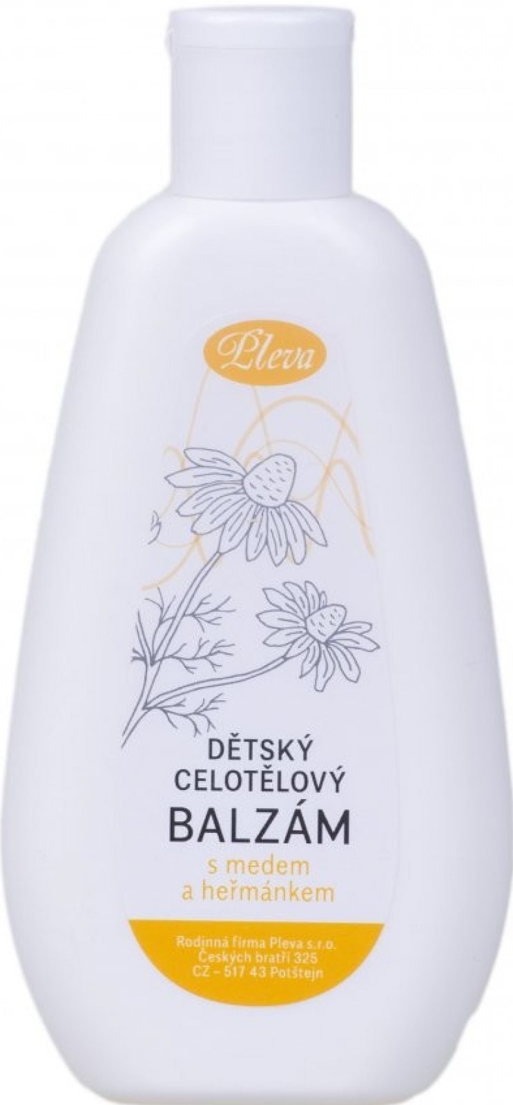  Pleva Dětský celotělový balzám s medem a heřmánkem, 200 g